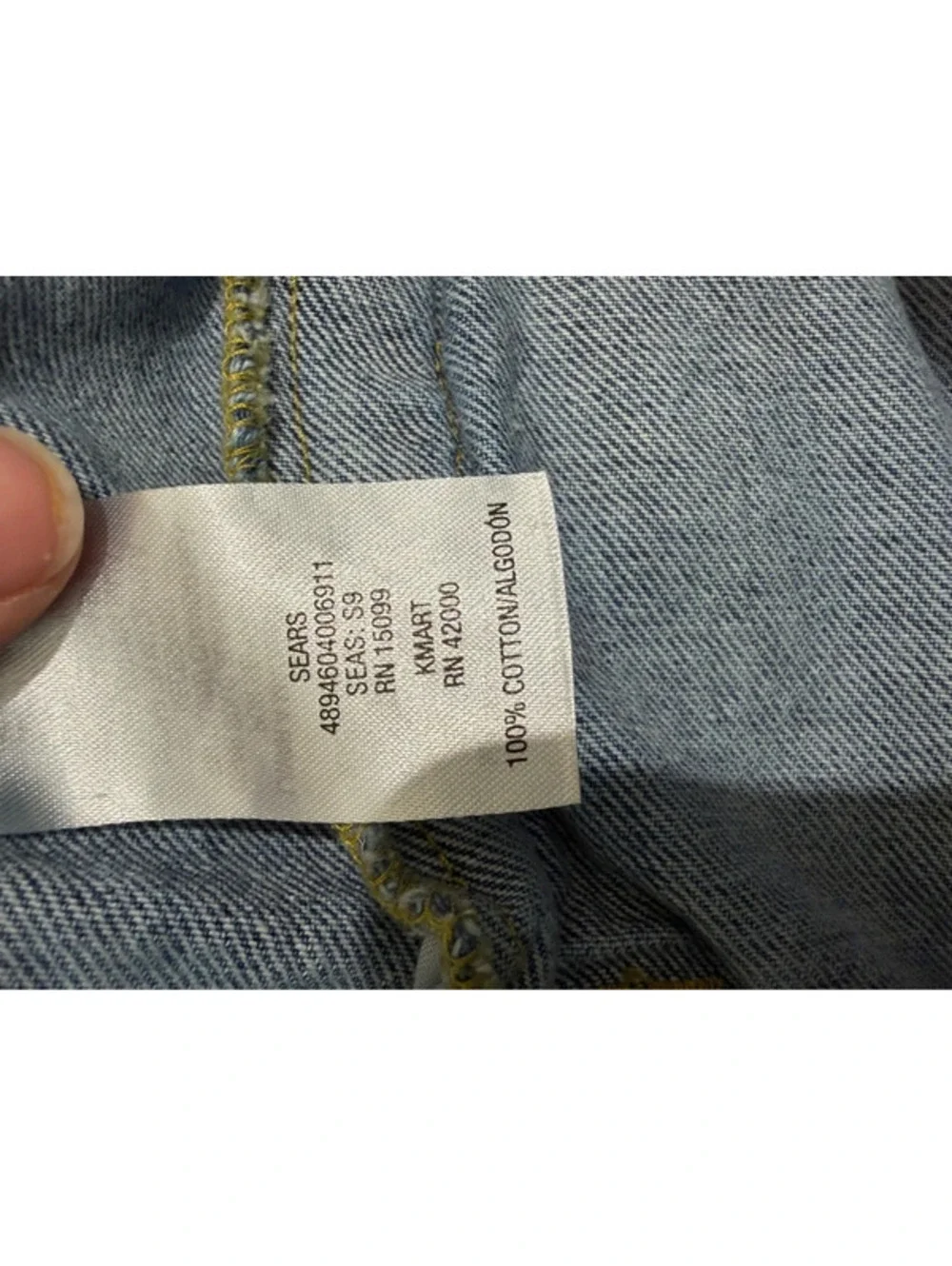 Roebuck XXL denim jacket.